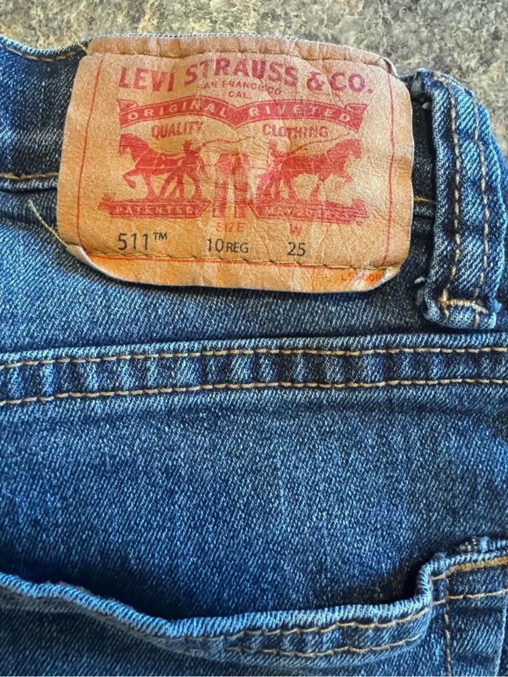 Levi's Kids Blue Denim Shorts